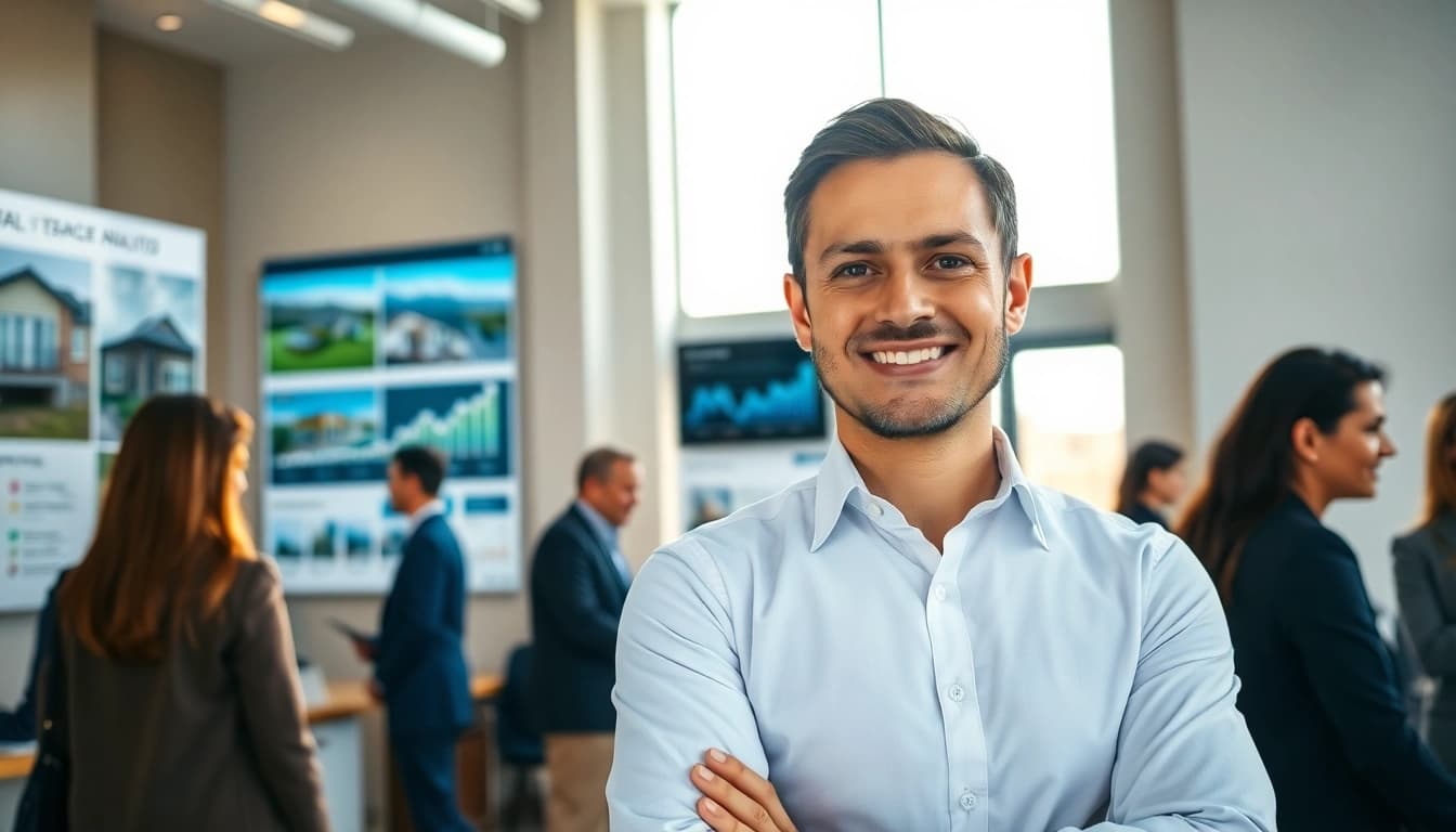 Immobilienmakler Frankfurt Riedberg bietet professionelle Beratung in modernem Büro.