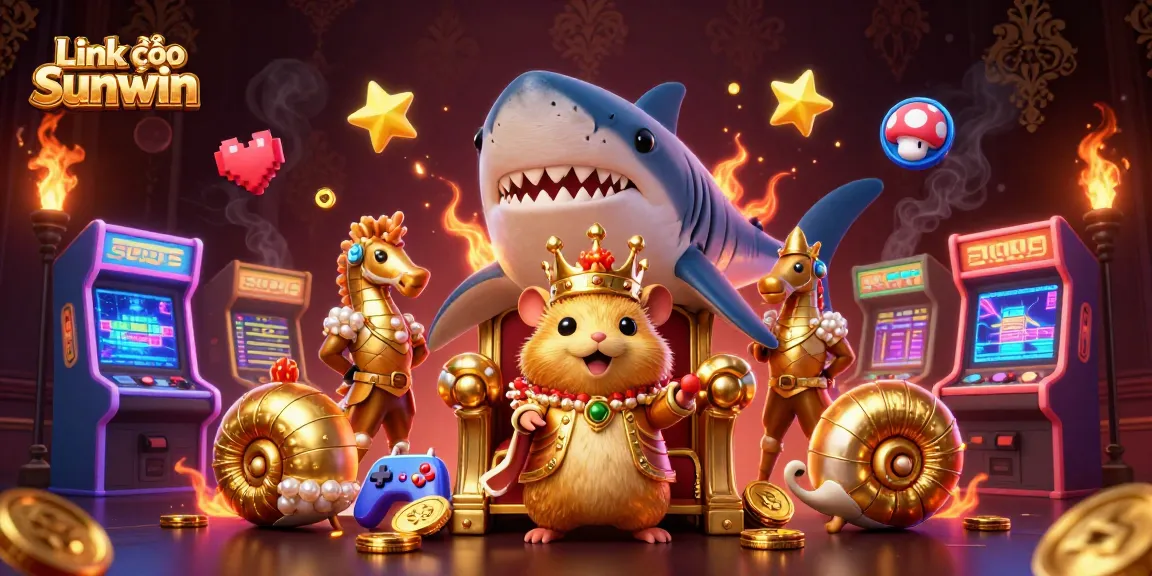 Engage in thrilling gaming at Link vào Sunwin chính thức with vibrant 3D characters and casino-themed elements.