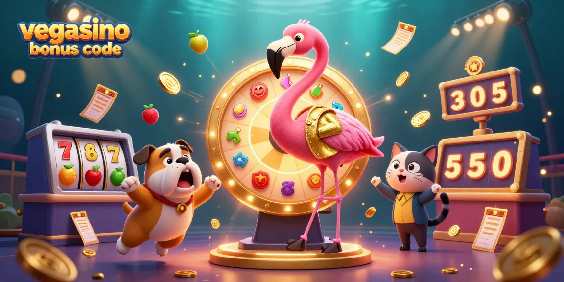 Exciting scene illustrating the vegasino bonus code with generous slot rewards and vibrant game show elements.