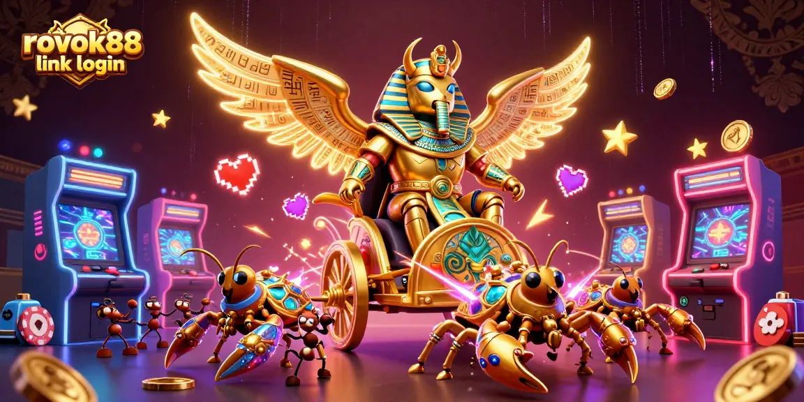 Experience the excitement of the rokok88 link login with dynamic casino elements and characters.