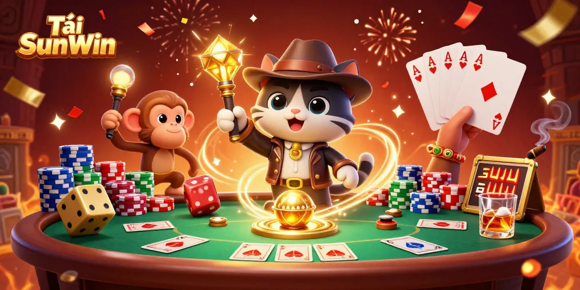 Engage in thrilling moments with Tải SunWin, where the explorer cat finds hidden treasures at the casino.