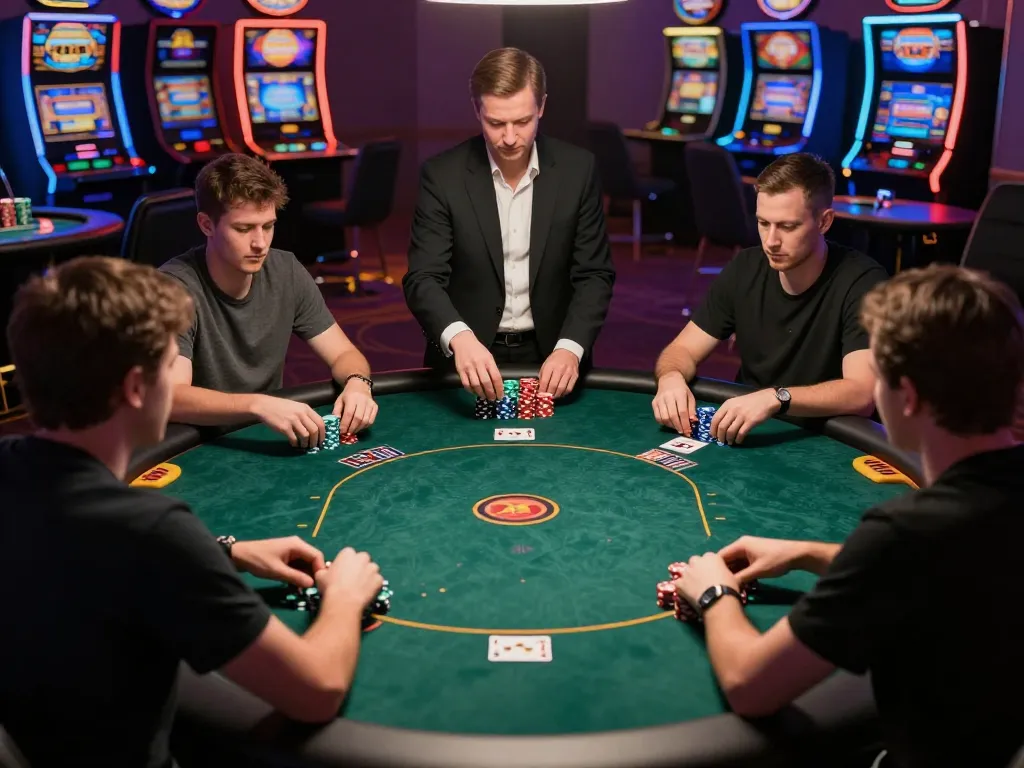 Experience thrilling gameplay at 789betpa with players engaged in high-stakes poker.